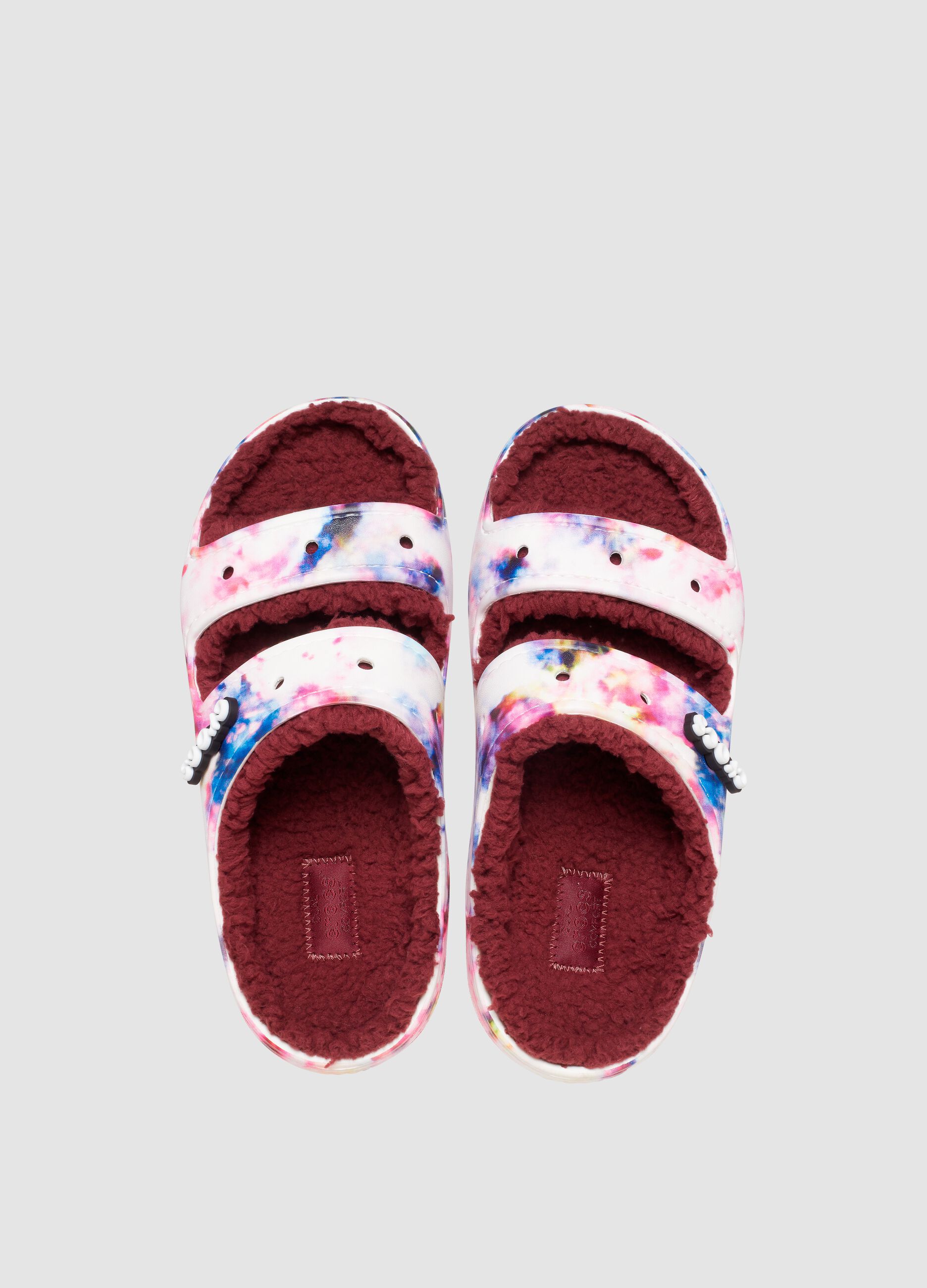 Crocs Classic Cozzy Tie Dye Sandals