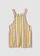 Multicoloured striped viscose blend dungarees for boys with regular fit_0