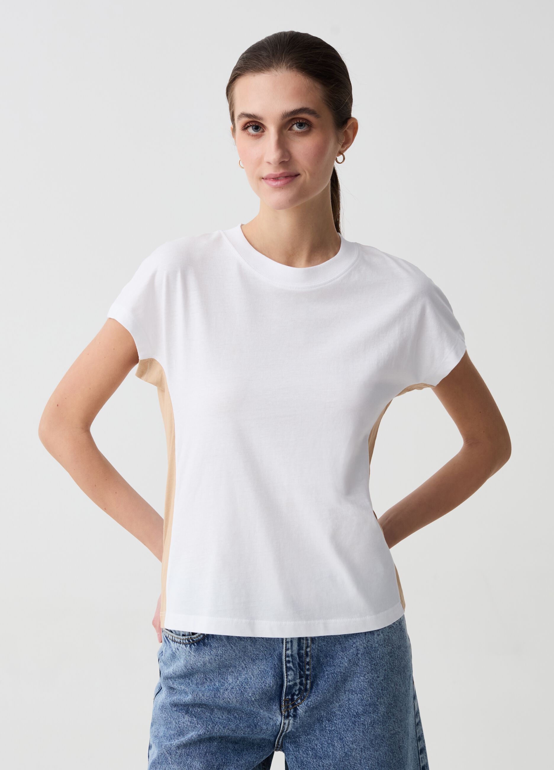 T-shirt Essential con bande a contrasto