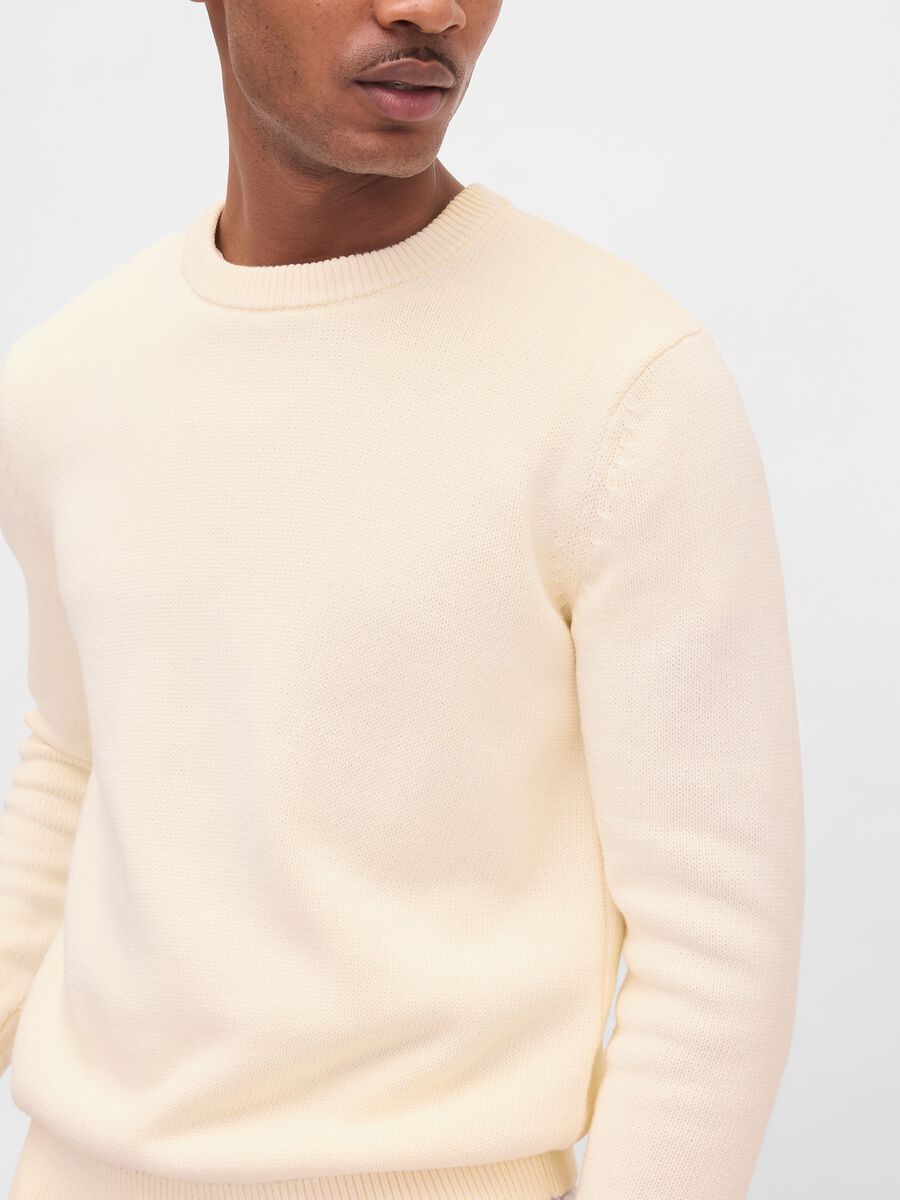 White Cotton Pullover_3