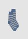 Multicolour Stripe Elasticated Cotton Blend Socks_0