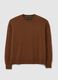 Maglione in pura lana marrone regular fit_4