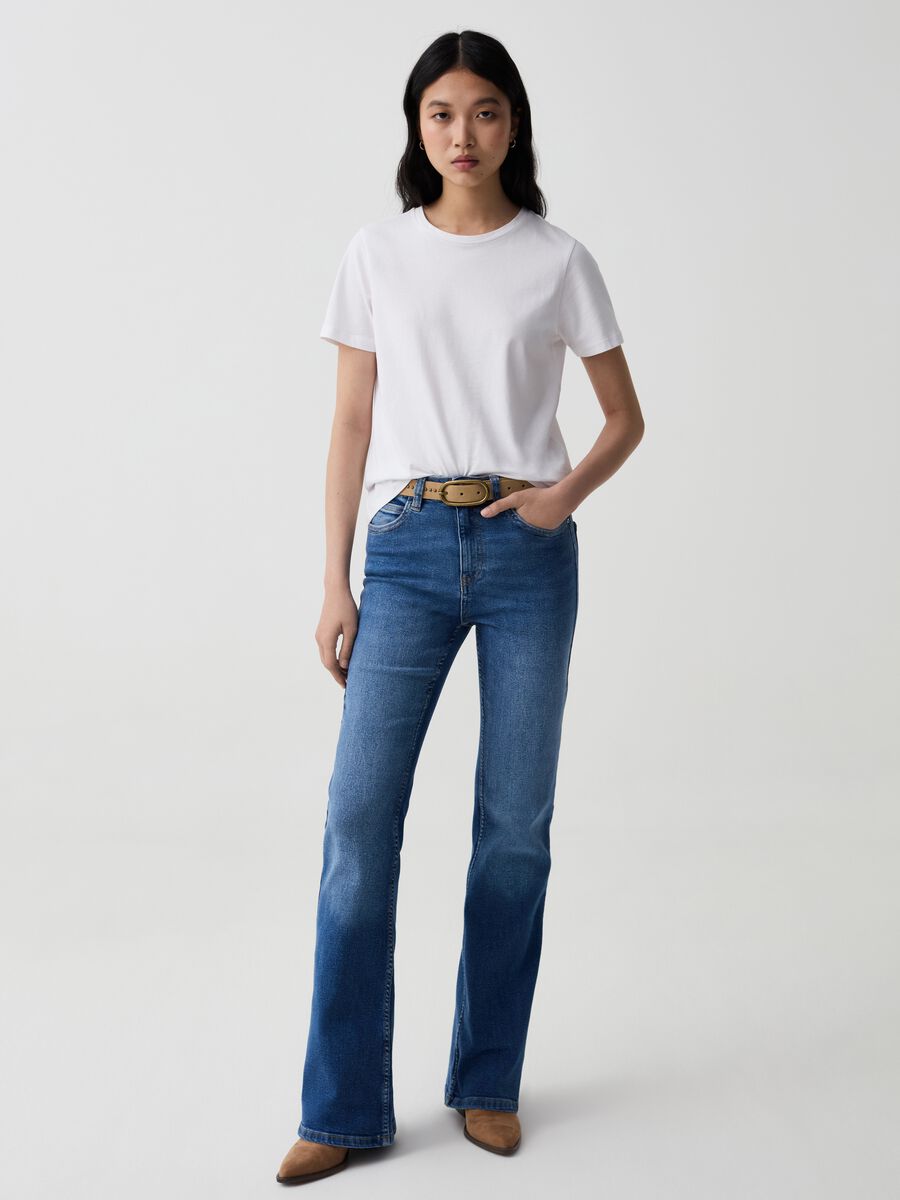 Flare-fit stretch jeans_0