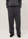 Black Oversized Fit Cotton Blend Trousers_1