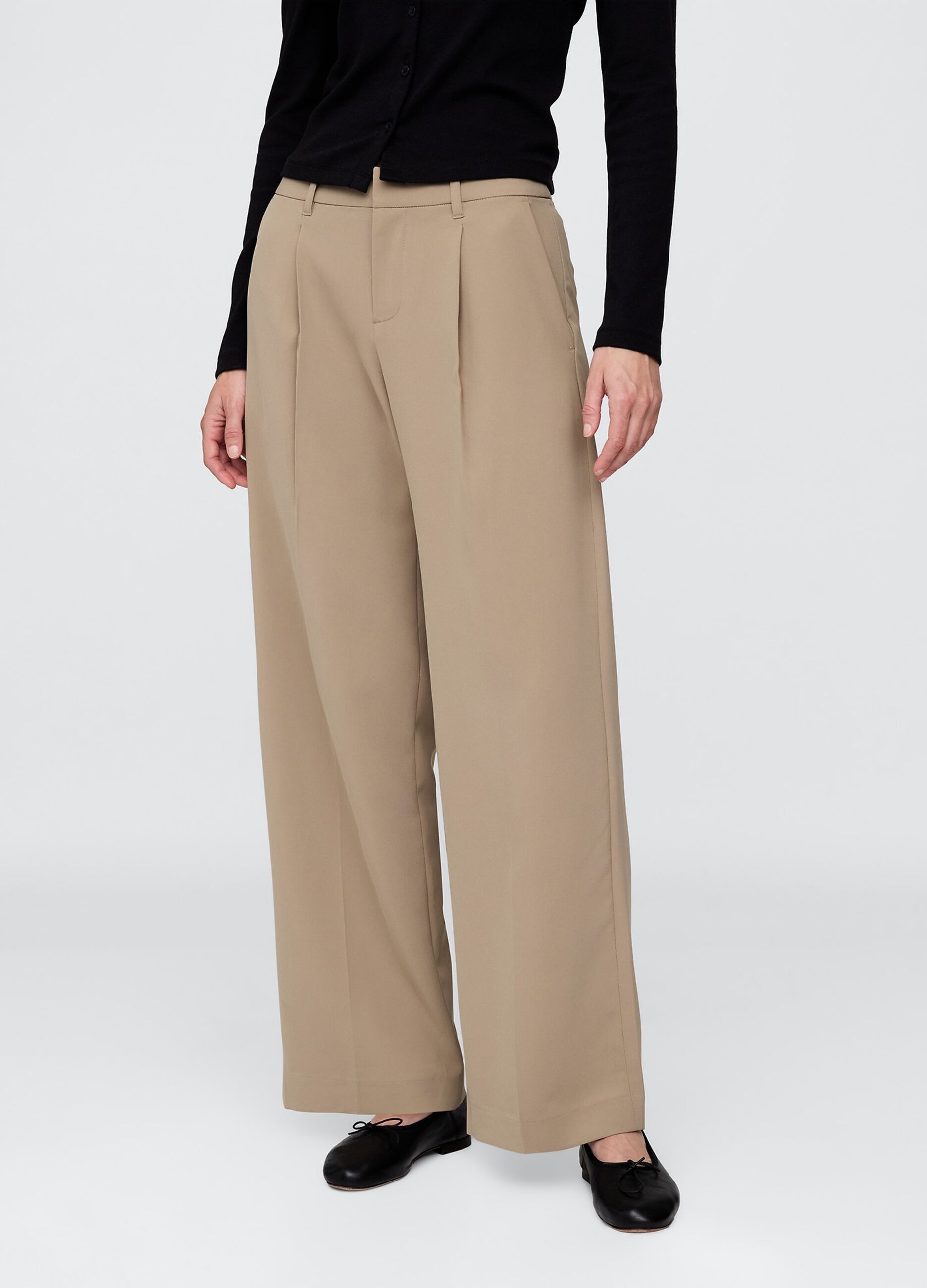 Pantaloni a palazzo in tessuto elasticizzato