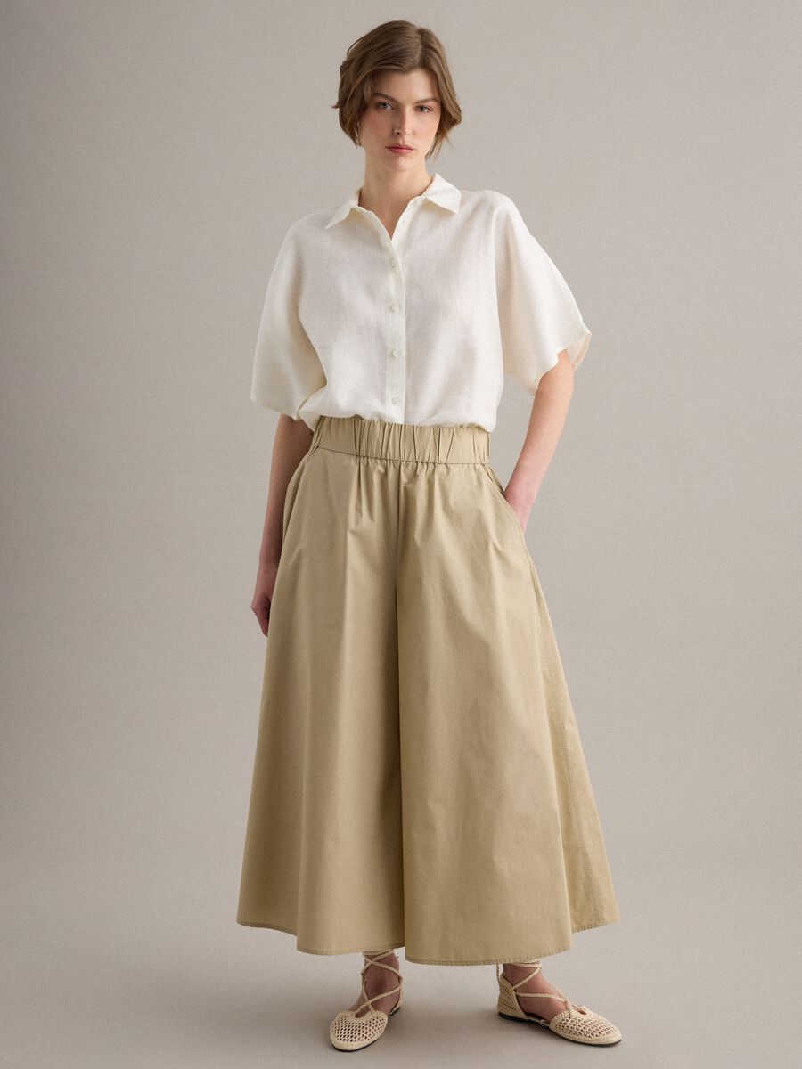 White pure linen regular-fit shirt_2