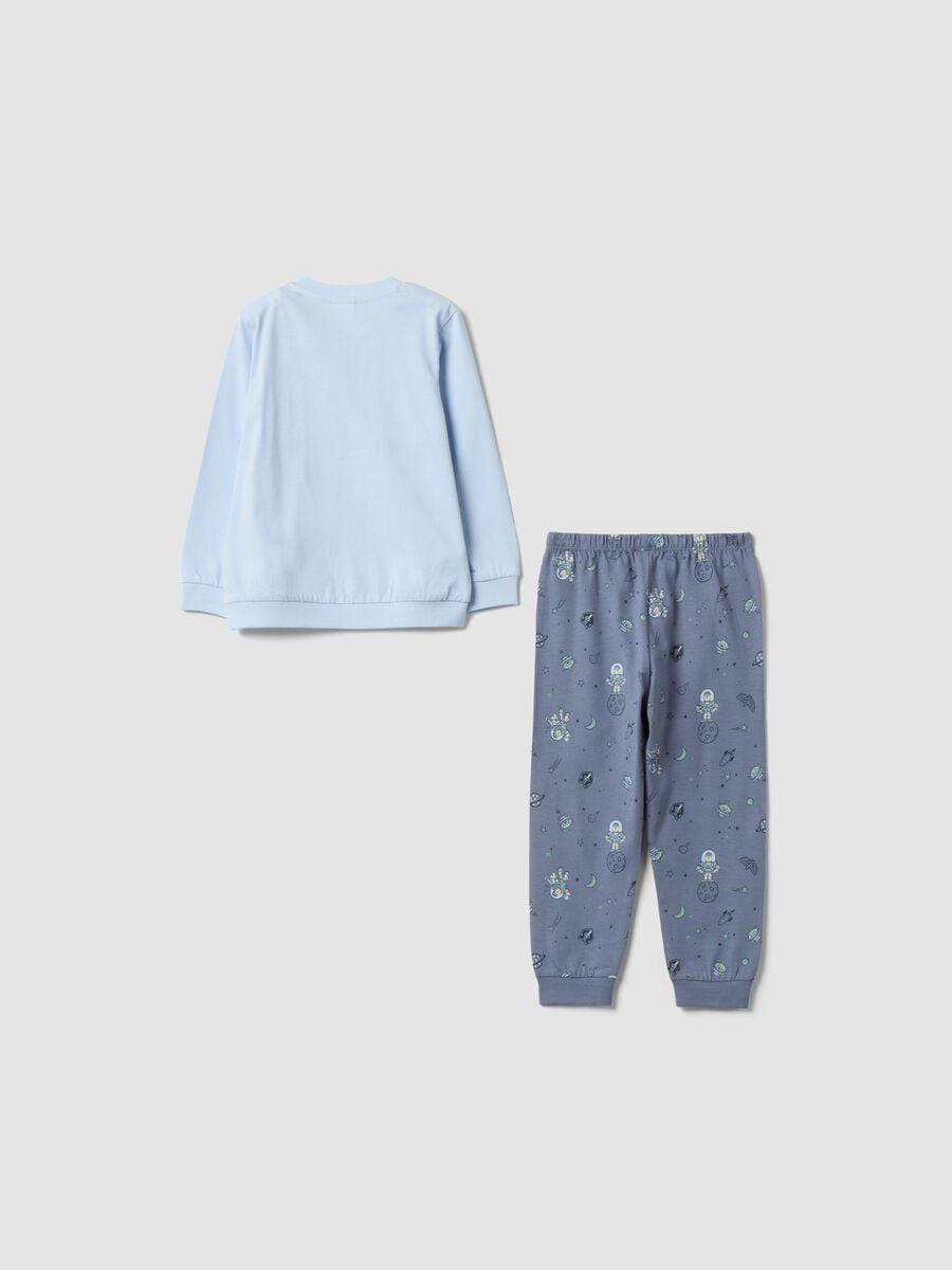 Light blue Toy Story organic cotton pyjamas for baby and toddler_1