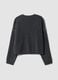 Grey stretch wool jumper with studded trims_6