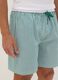 Green striped organic cotton pyjama shorts_2