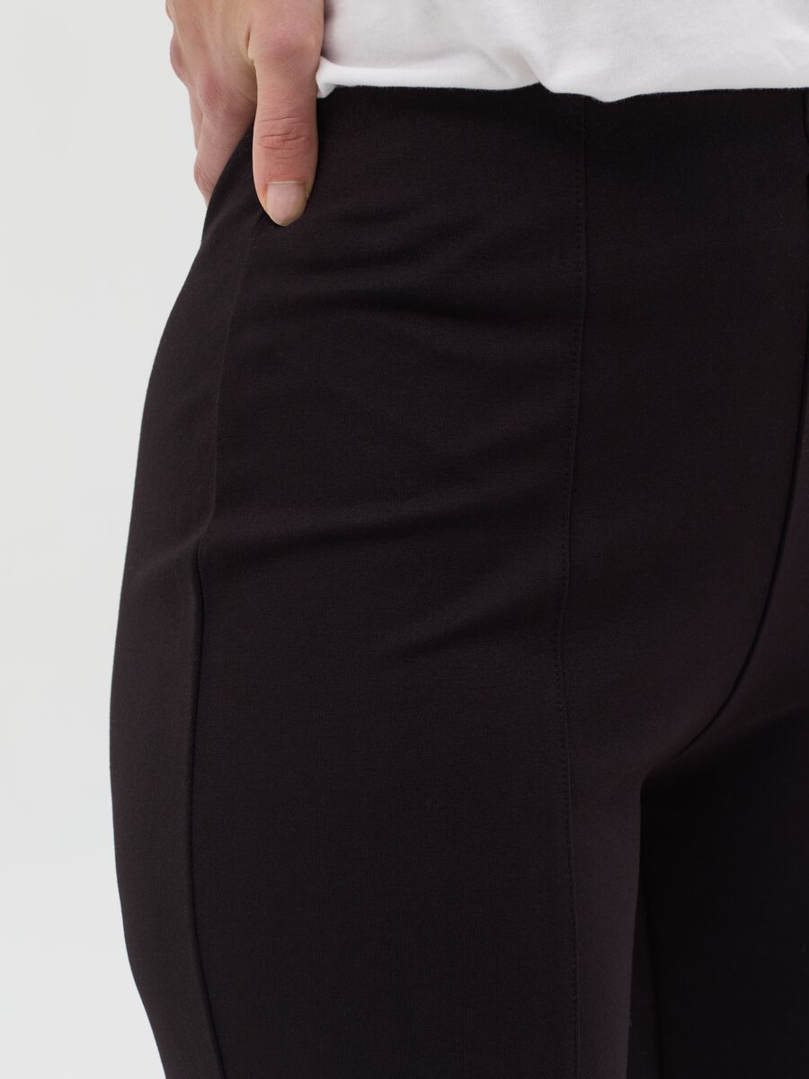Cigarette trousers in Milano stitch_2