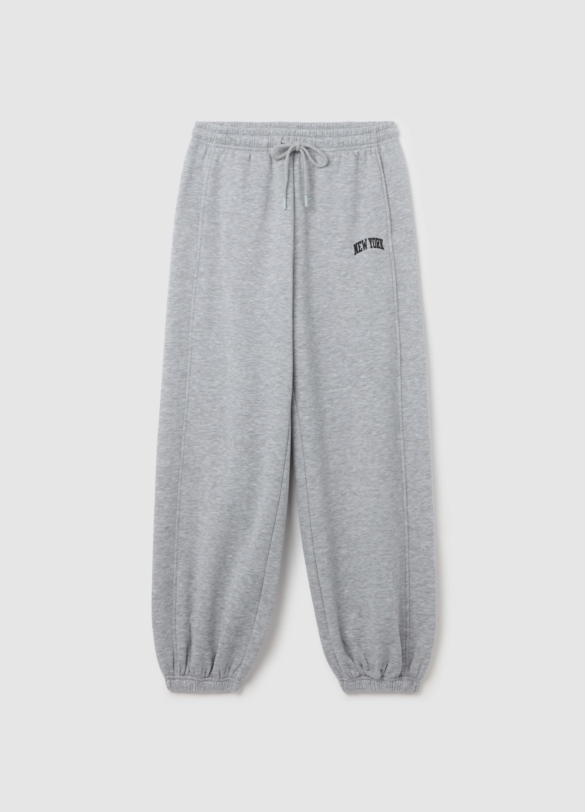 Baggy-fit joggers with drawstring