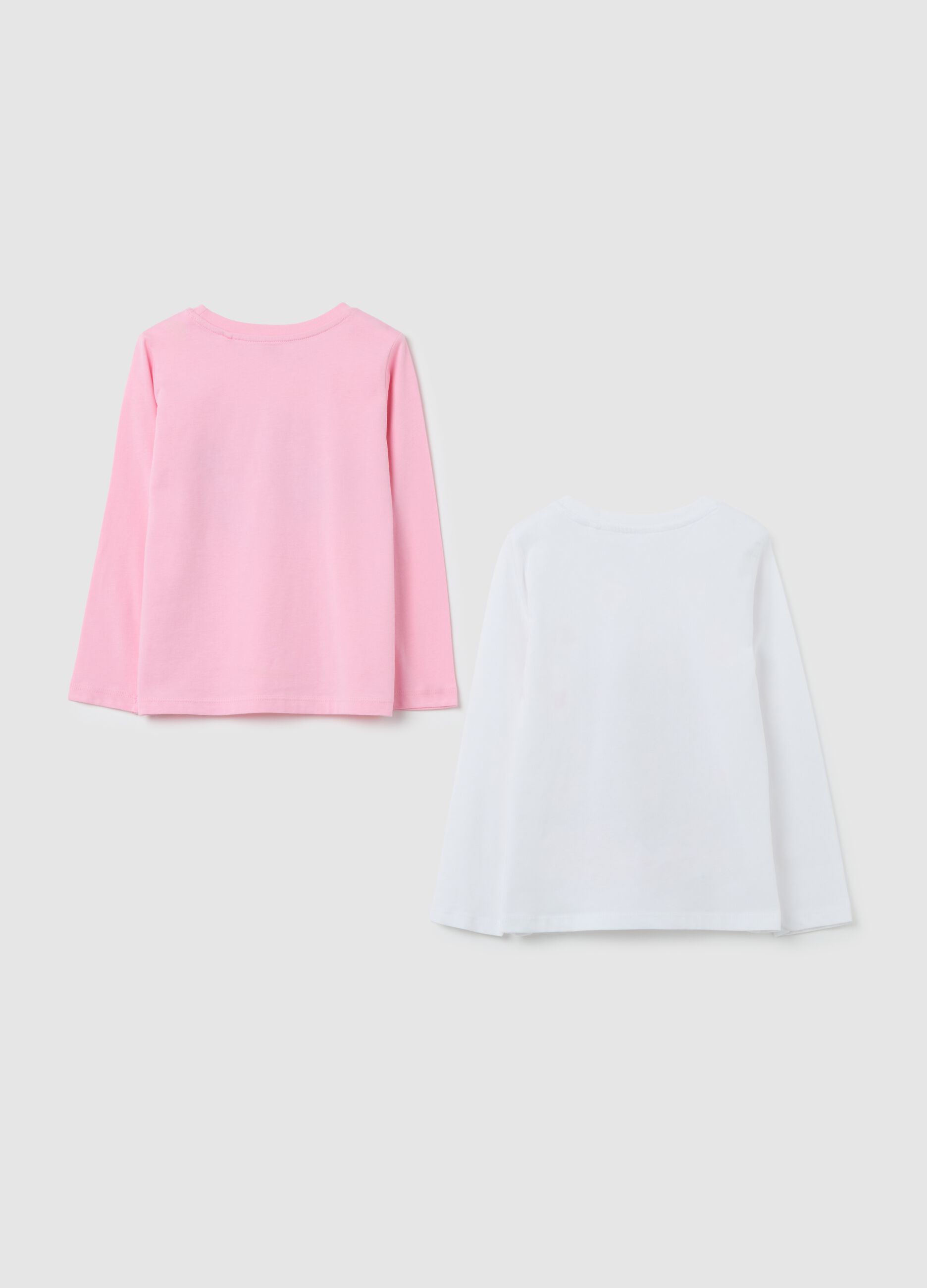 Girl's multicolour pure cotton regular fit t-shirt twin-pack