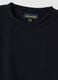 Black crew-neck sweatshirt in cotton-viscose blend fleece, regular fit_1