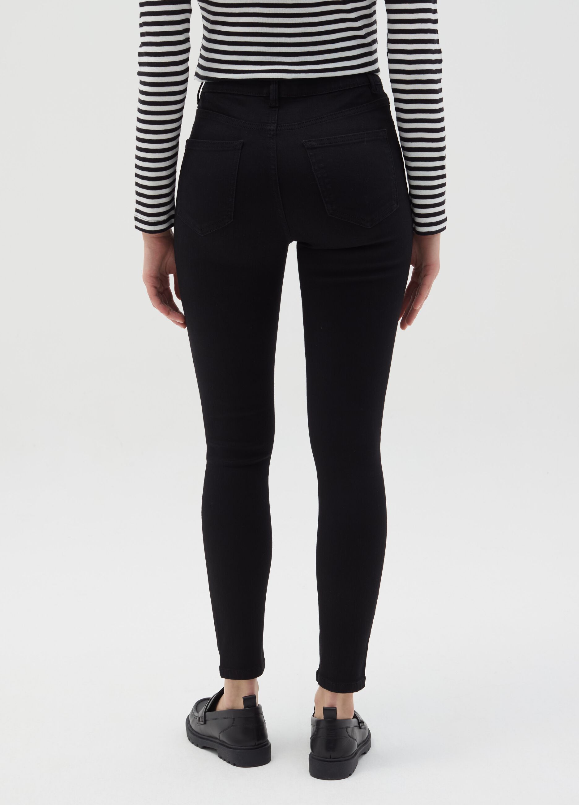 Jeans skinny fit a vita alta