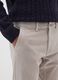 Beige corduroy cotton stretch trousers, regular fit_3