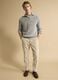 Light grey wool-blend jumper with collar, regular fit_1