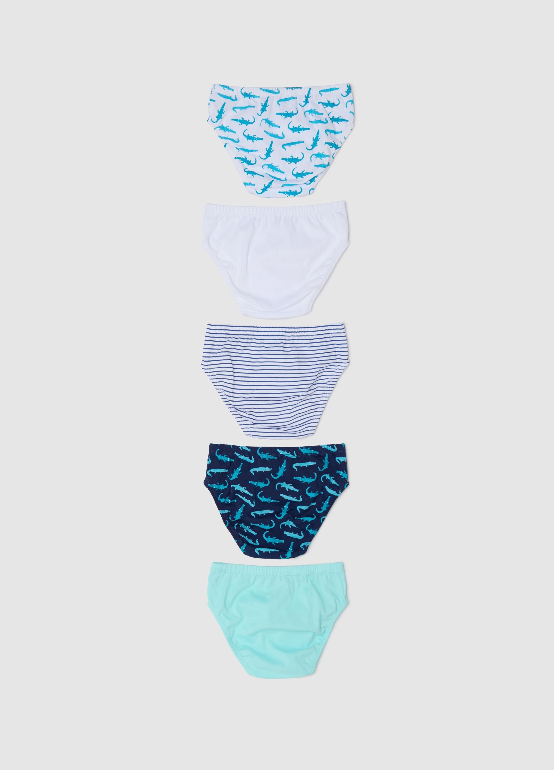 Slip da bambino in puro cotone multicolor regular fit