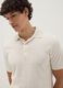 White pure cotton regular fit polo_0