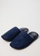 Blue Fabric Slippers_1
