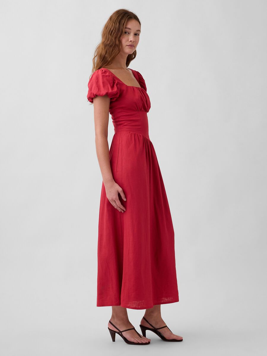 Midi dress in a linen blend_2