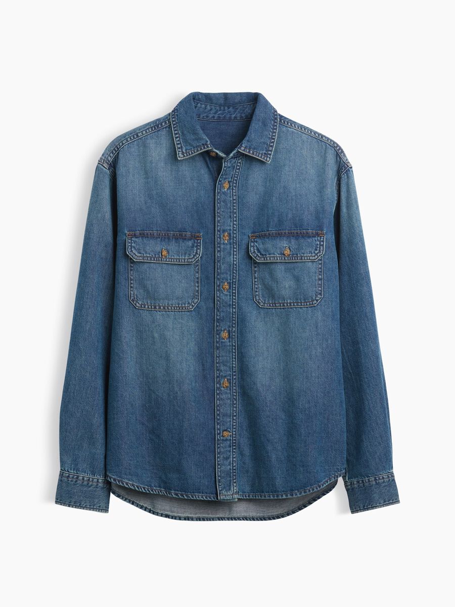 Camicia denim in misto cotone e lyocell_4
