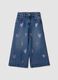 Pure cotton denim jeans with heart details_0