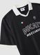 Black regular-fit T-shirt with contrast collar and Ducati lettering_5