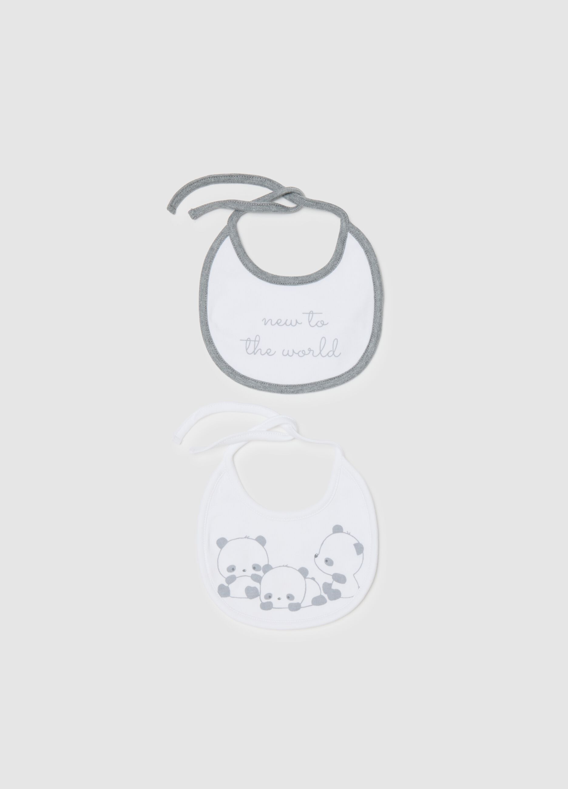 Multicolour Pack of Baby Bibs in Pure Cotton