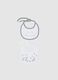 Multicolour Pack of Baby Bibs in Pure Cotton_0