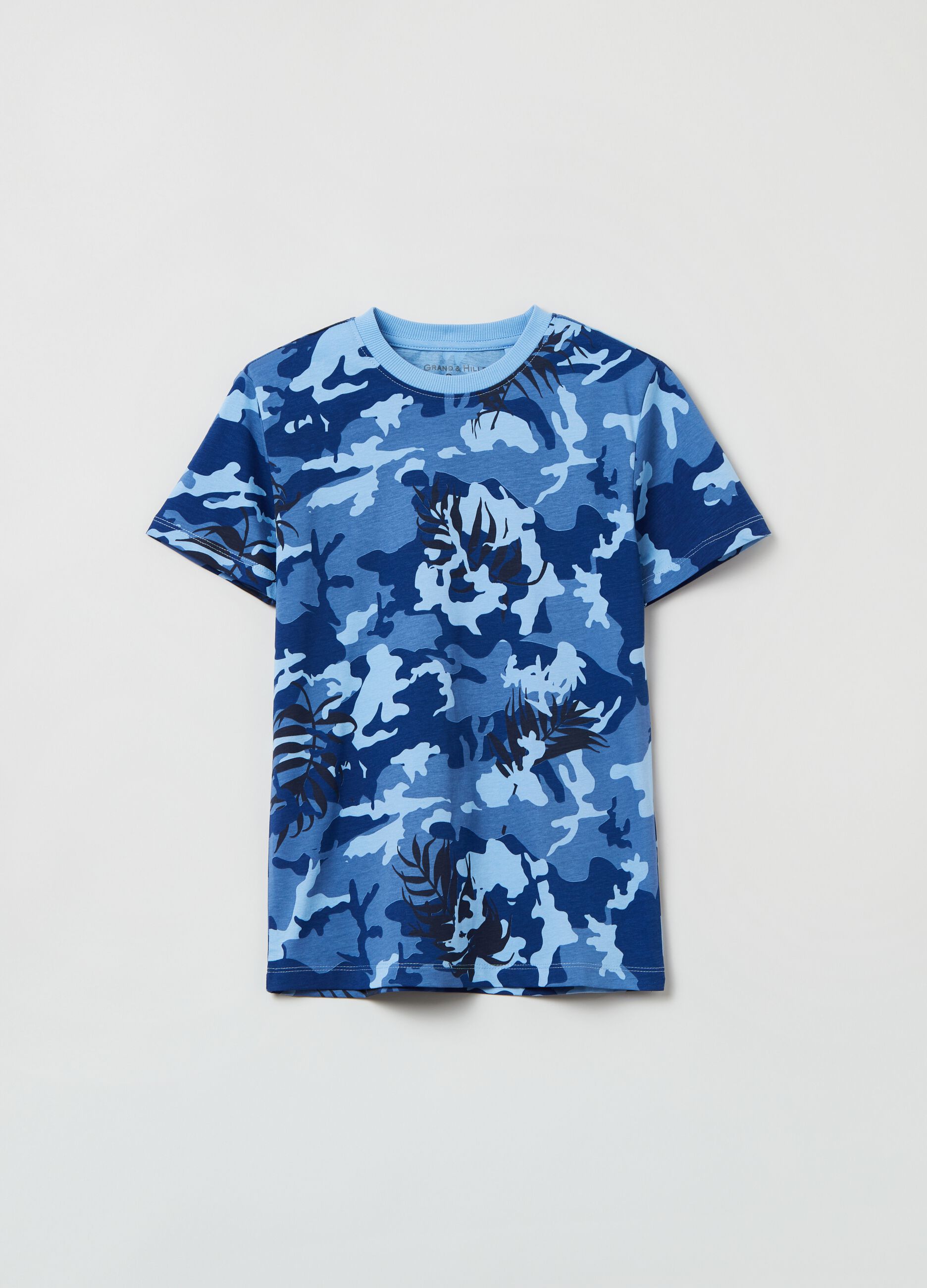 T-shirt in cotone camouflage