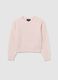 Girls' pink knitted regular fit jumper_0