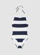 Blue and white striped stretch swimsuit_4
