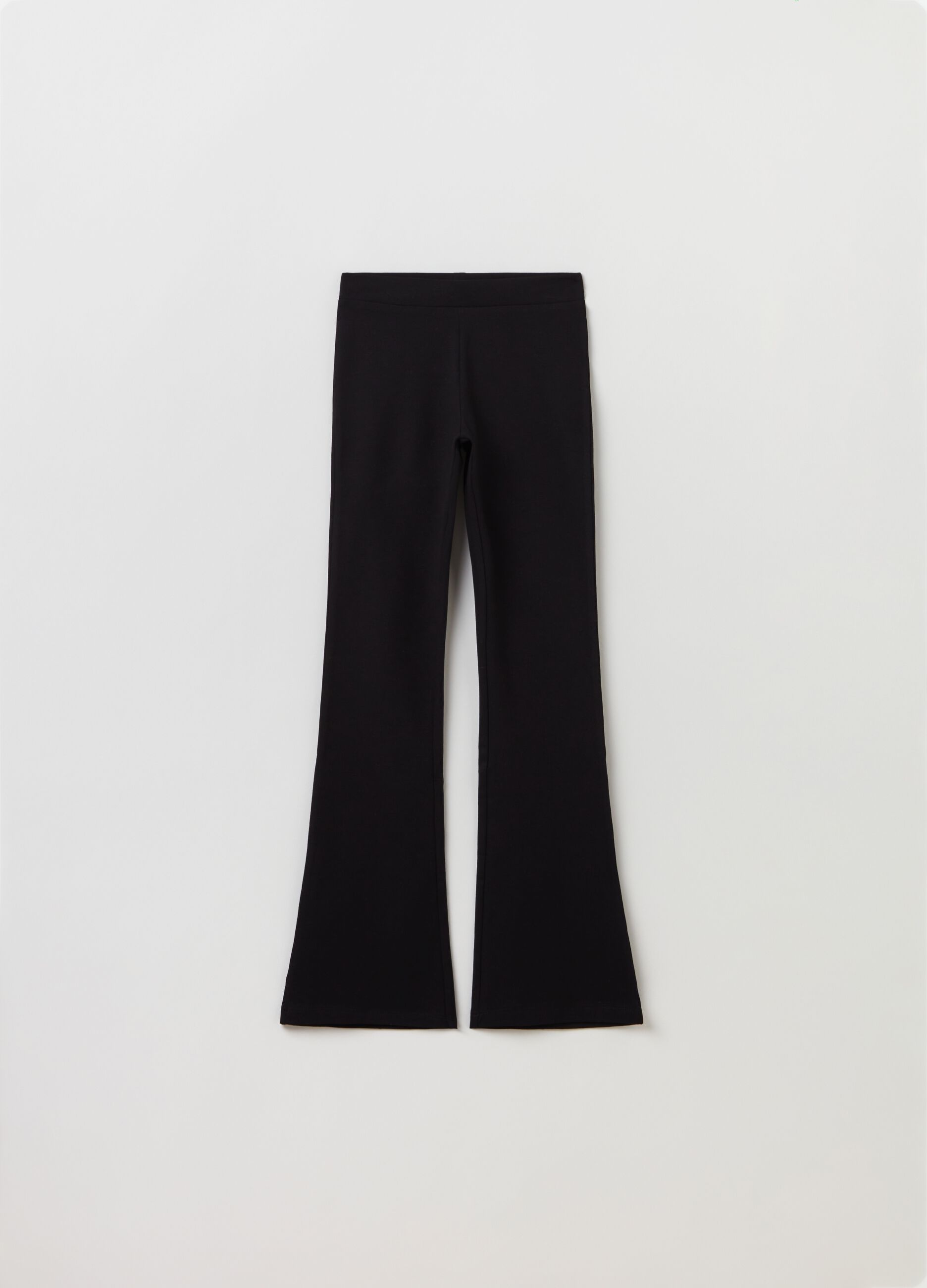 Leggings flare fit in cotone stretch_0