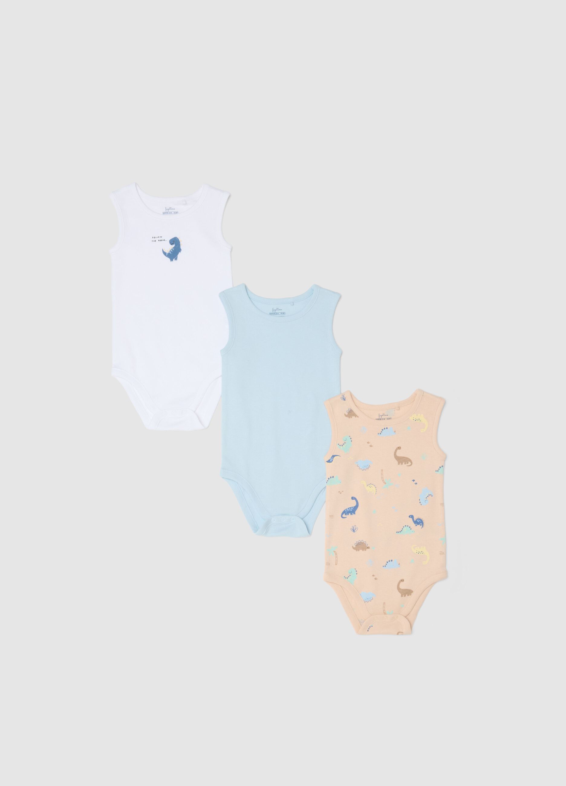 Multi-coloured pure cotton baby bodysuit regular fit