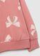 Felpa da bambina in puro cotone rosa regular fit con girocollo_3