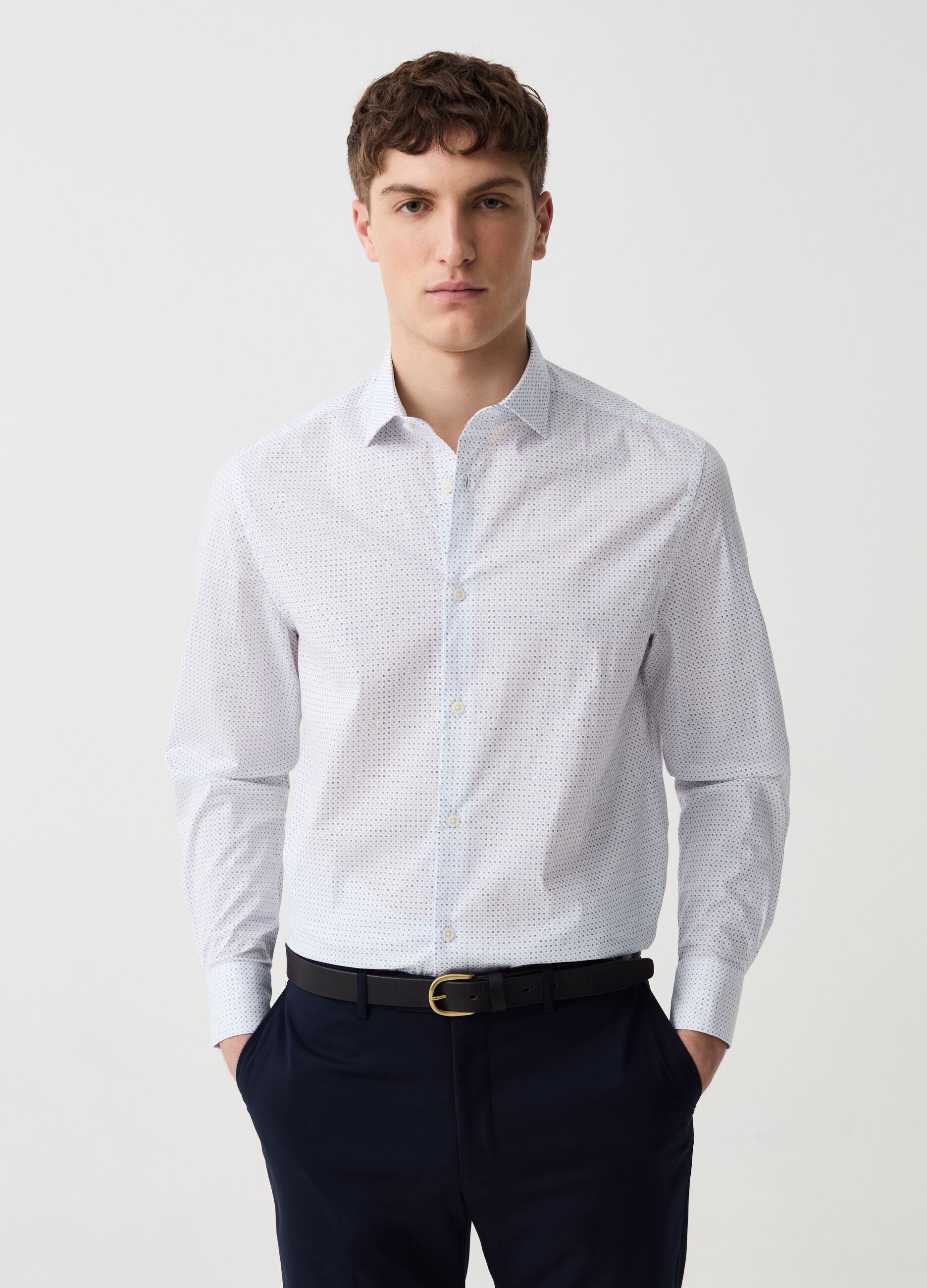 Ovs Camicia regular fit con micro fantasia