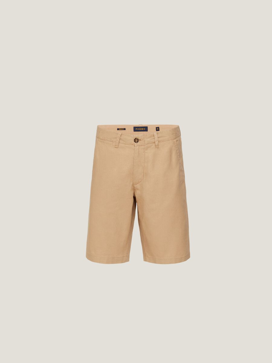 Bermuda chinos in linen and cotton_4