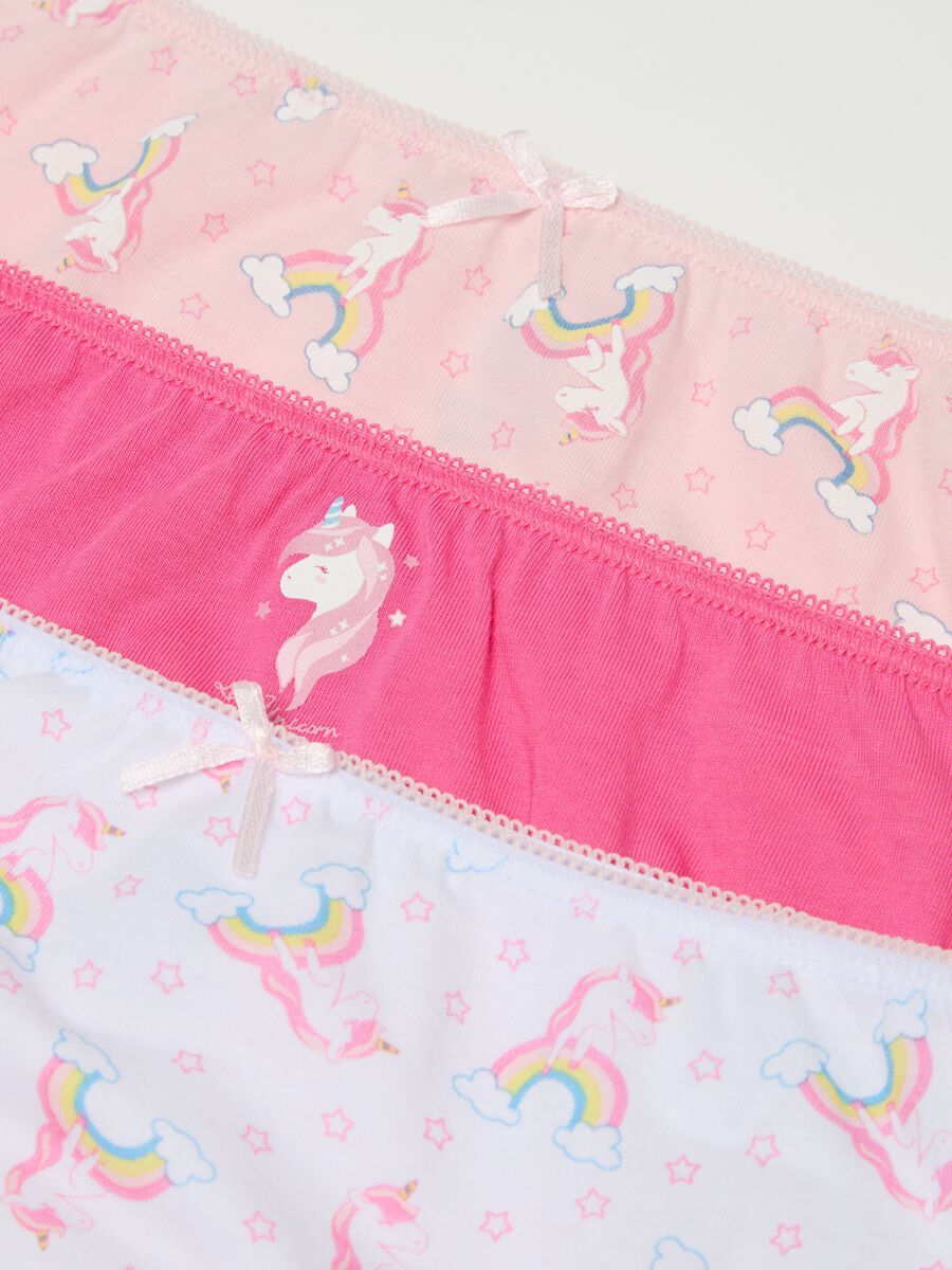 Five-pack cotton briefs with unicorns print_3