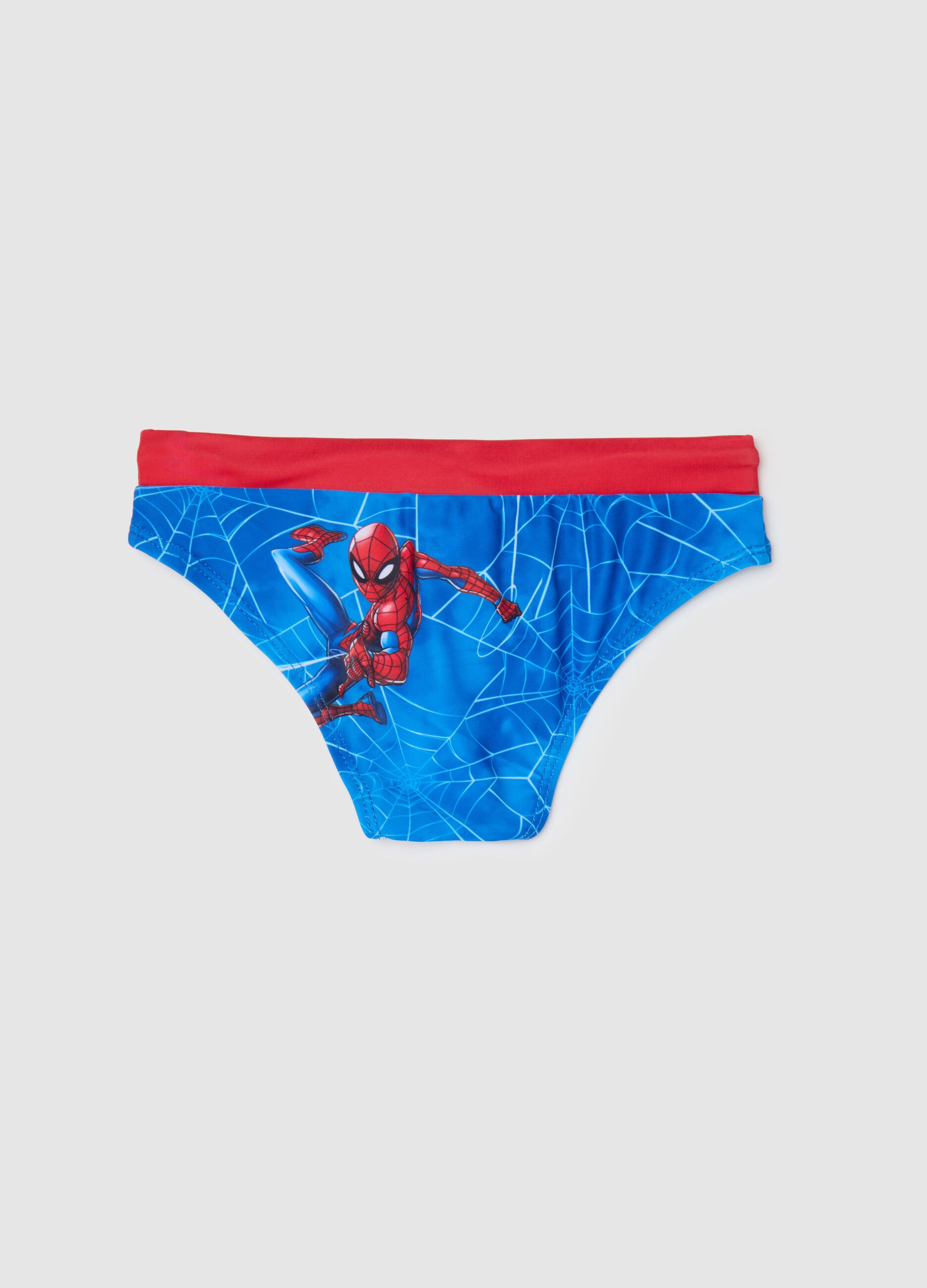 Spider-Man Red and Blue Swim Briefs for Boys