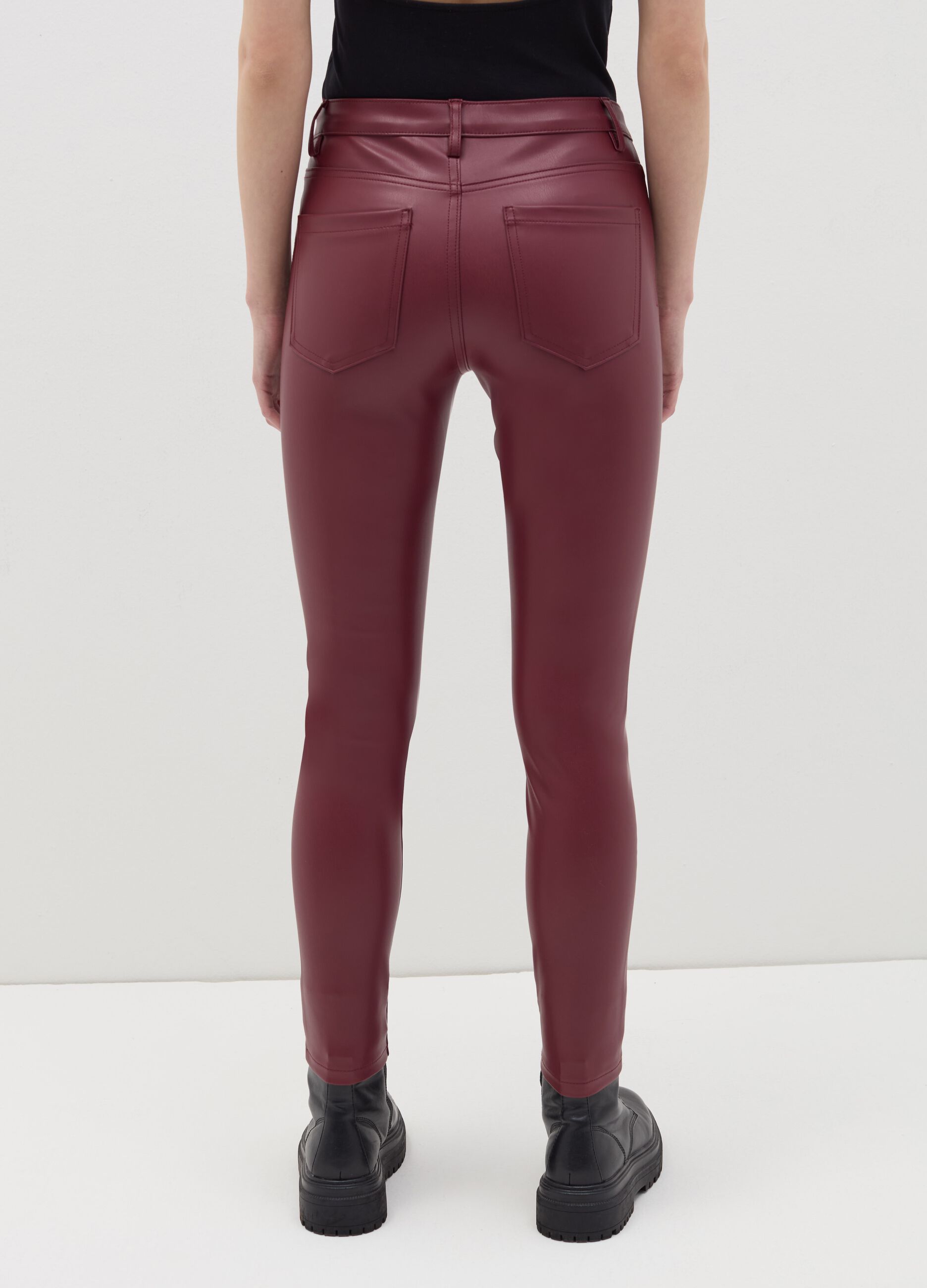 B.ANGEL X THE SEA BEYOND glossy-effect trousers