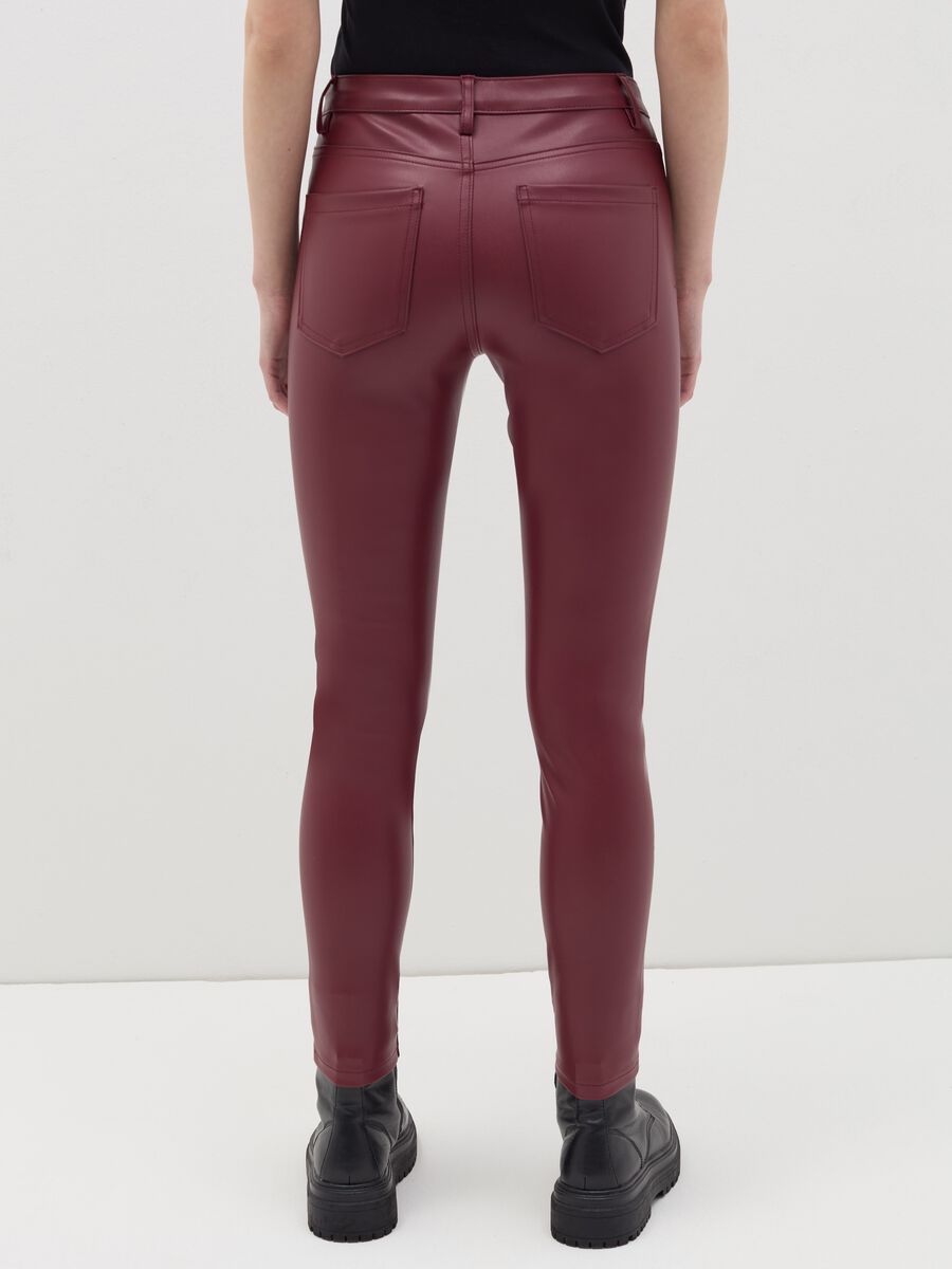 B.ANGEL X THE SEA BEYOND glossy-effect trousers_2