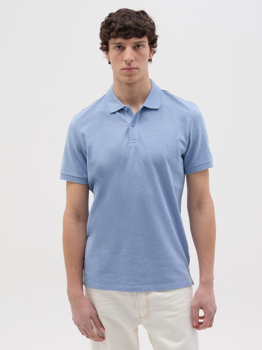 Regular-fit polo shirt in cotton_0