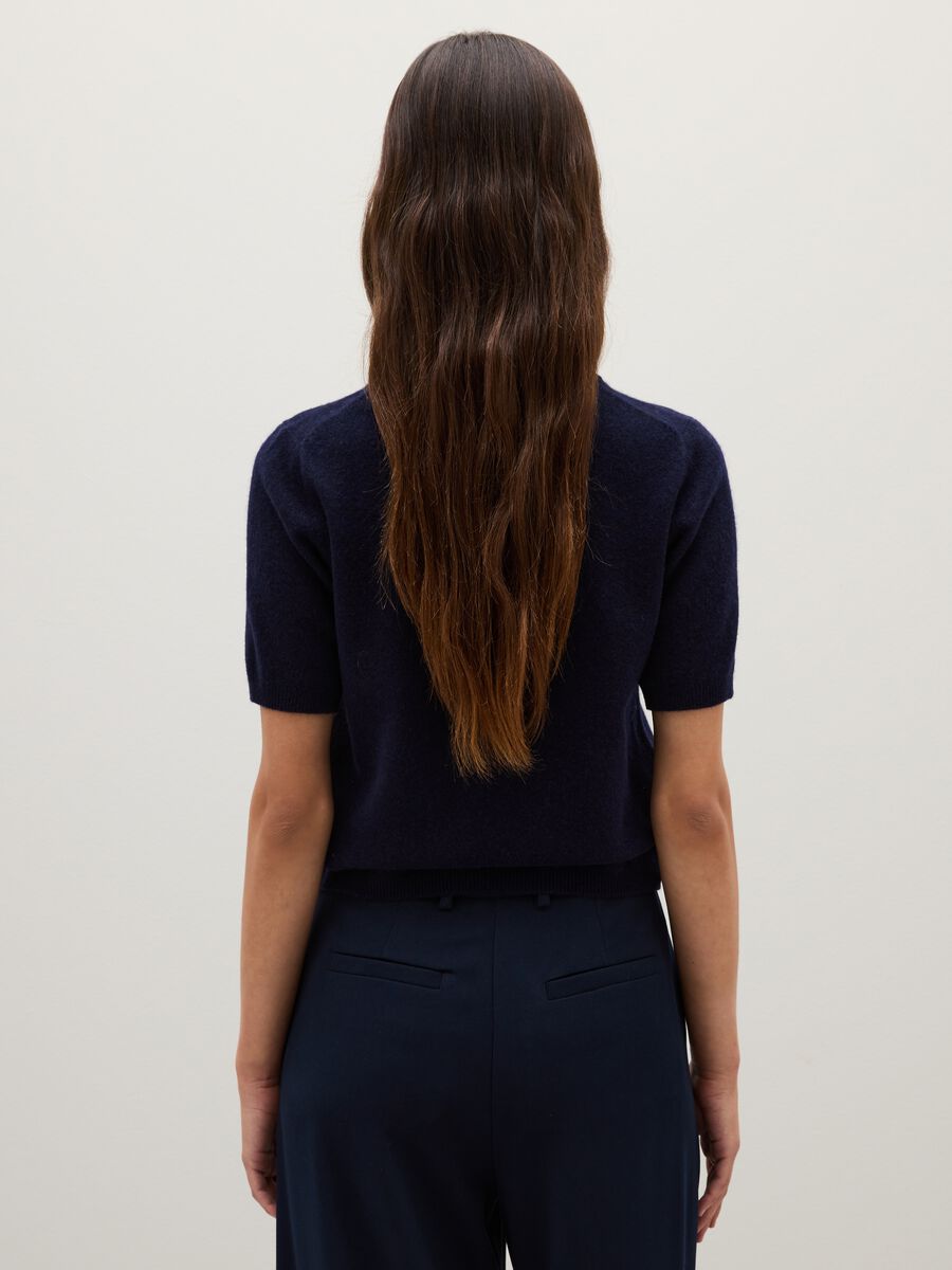 Blue pure wool sweater regular fit_2