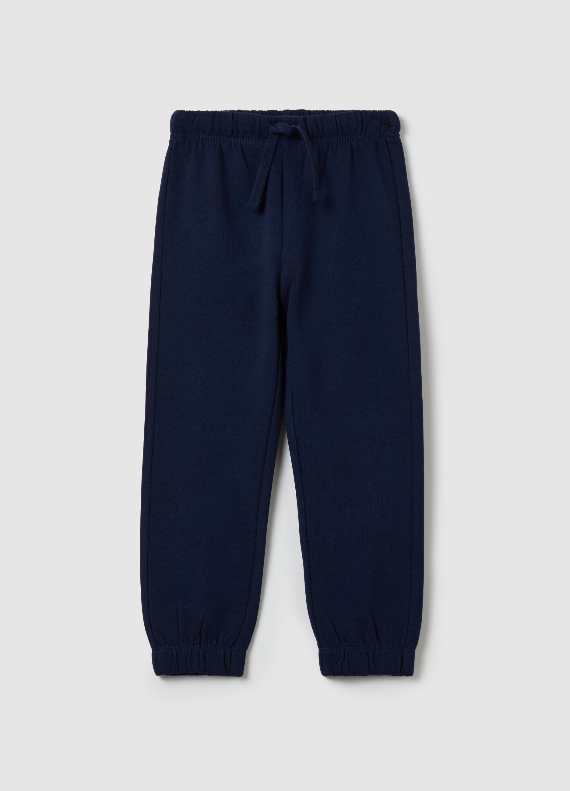 Joggers with drawstring and elasticated trims