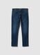 Blue slim-fit stretch cotton jeans_4