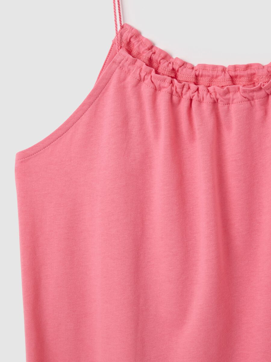 Women's Pink Summer Dress in Pure Cotton_5