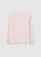 Girl's regular fit pink cotton blend T-shirt featuring Hello Kitty_1