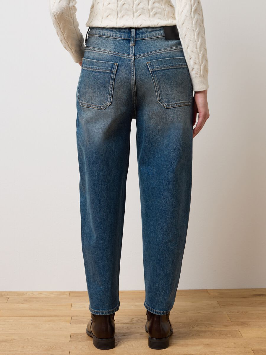Jeans balloon in denim elasticizzato_2