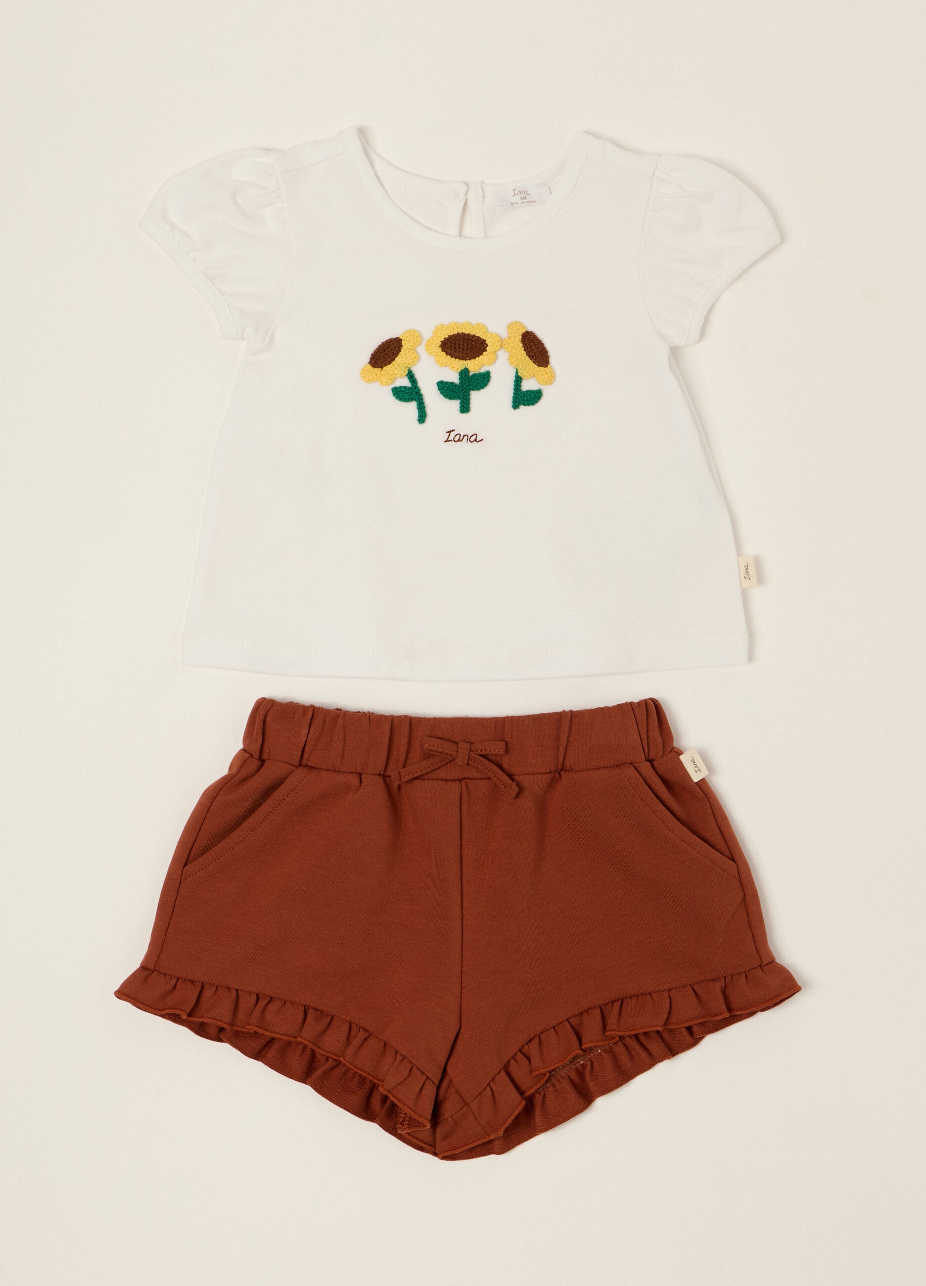IANA stretch cotton jersey jogging set