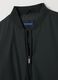 Black Regular Fit Bomber with Zip_5